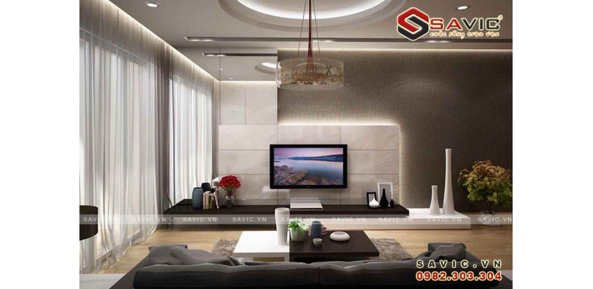 Thiết kế nội thất chung cư đẹp không gian hiện đại ấn tượng NTC1501