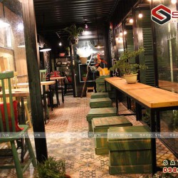 Nội thất quán cafe đẹp tràn ngập trong không gian xanh NTV1502